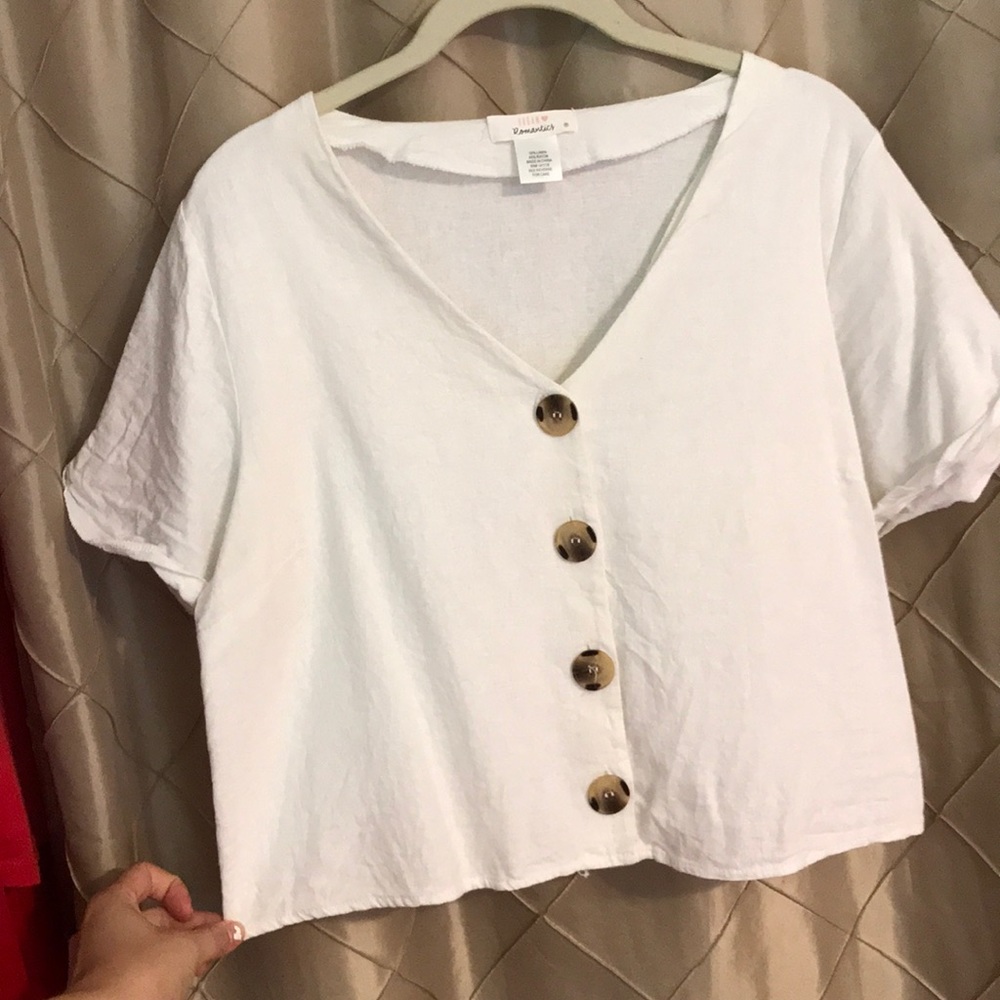Button up Crop Top ‼️3 for 12$‼️